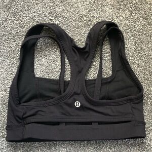 Lululemon Black Strap Sports Bra Sz 6